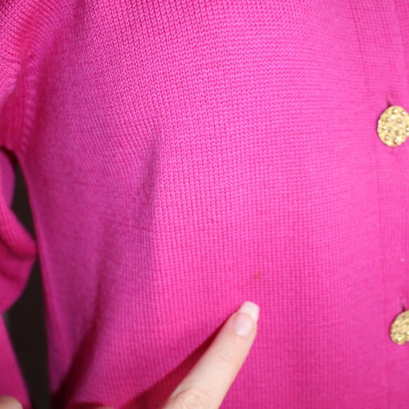 Pink Merino Wool Ballantyne Sweater - Picture 4 of 7